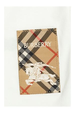 white cotton tshirt BURBERRY KIDS | 8100457A1464